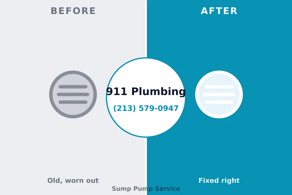 Before and after: plumbing repair Woodland Hills, UT
